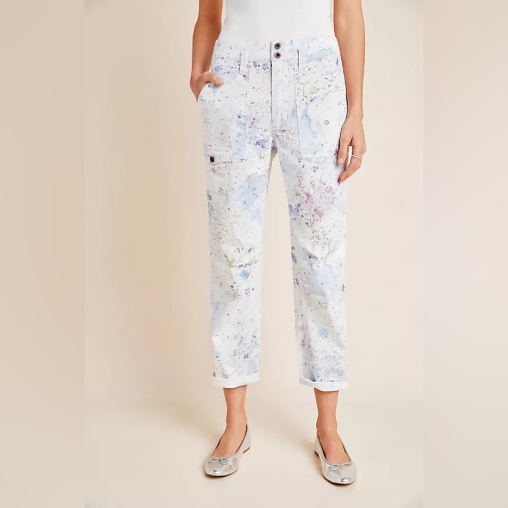 Wanderer Watercolor Cargo Jeans Pants Anthropologie